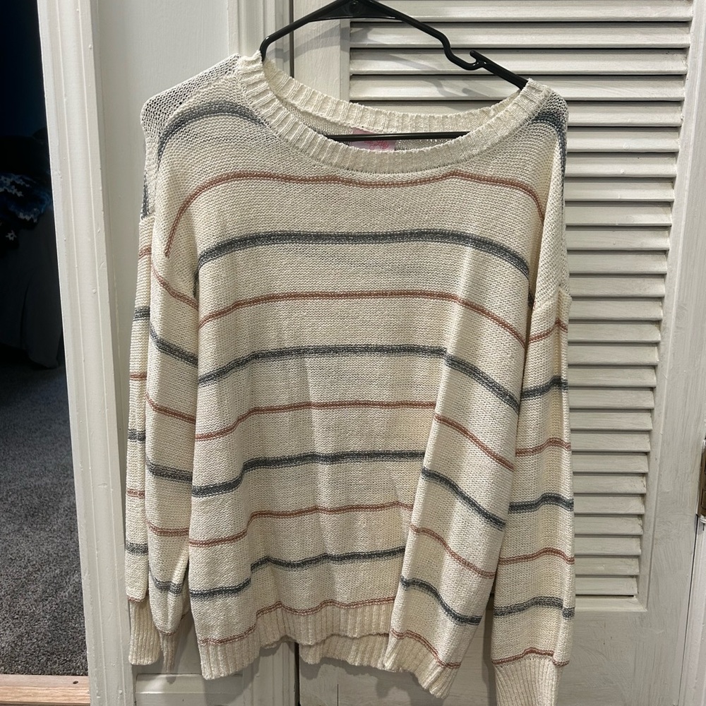 Pink lily sweater